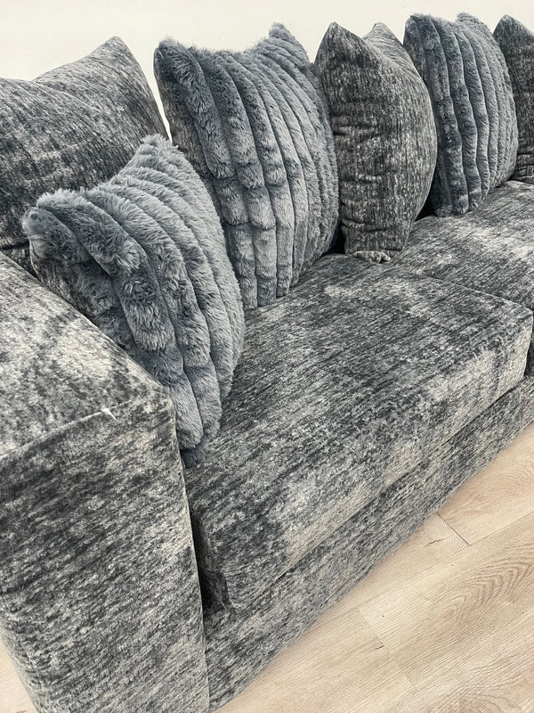 Luxe Living – Charcoal Mist 2PC Sofa & Loveseat Set - Ken Ecommerce Specialist