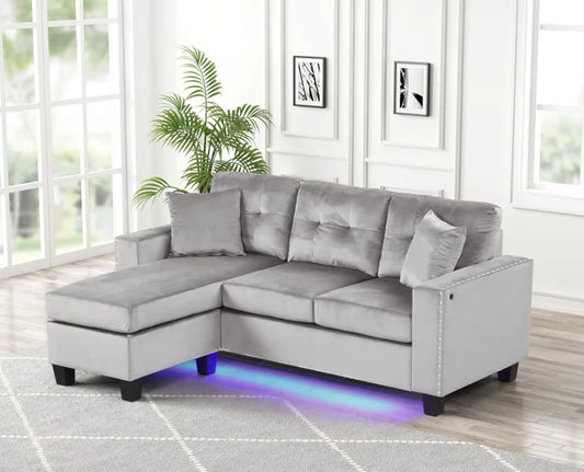Messi Grey – Reversible Sectional