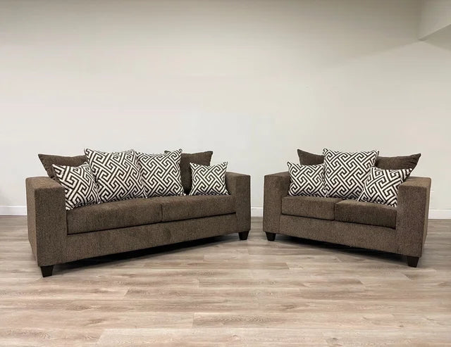 110 Mocha Sofa & Loveseat Set - Ken Ecommerce Specialist
