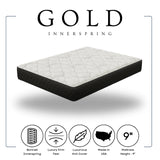Gold 9” Luxury Firm Innerspring Mattress – Twin, Full, Queen, King - Ken Ecommerce Specialist