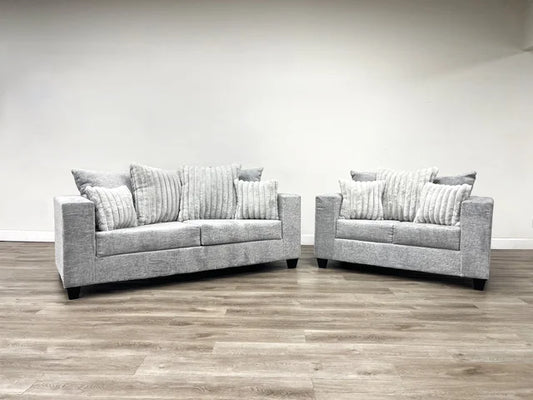 410 Gray Sofa & Loveseat Set - Ken Ecommerce Specialist