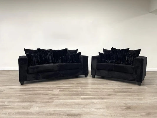 410 Black Sofa & Loveseat Set - Ken Ecommerce Specialist