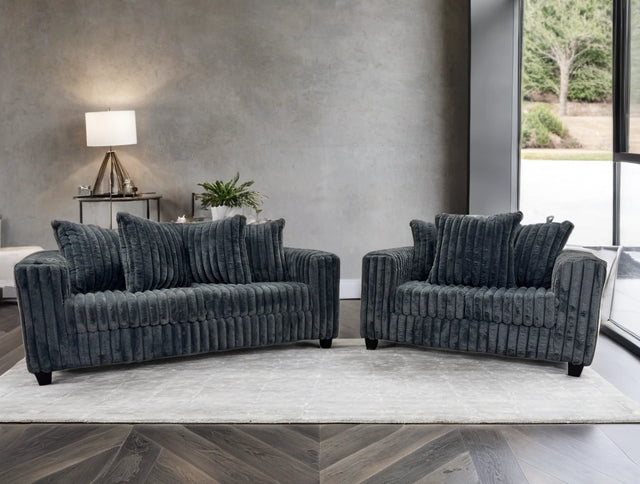 Charcoal Sofa & Loveseat Set. - Ken Ecommerce Specialist