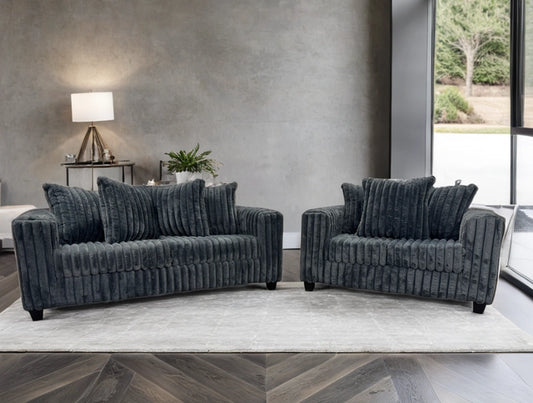 Charcoal Sofa & Loveseat Set. - Ken Ecommerce Specialist