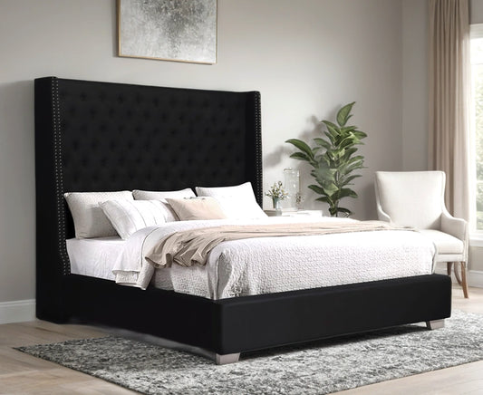 Prestigious Black Platform Bed