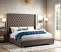 Prestigious Mocha Velvet Bed Platform - Ken Ecommerce Specialist