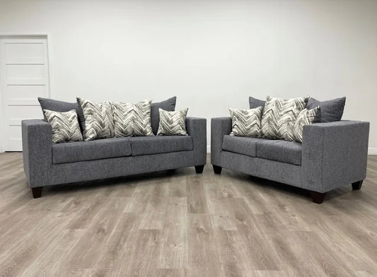 110 Charcoal Sofa & Loveseat Set - Ken Ecommerce Specialist